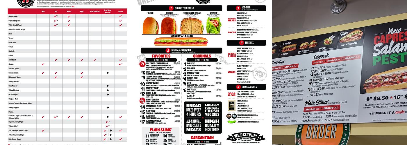 Jimmy John's Menu