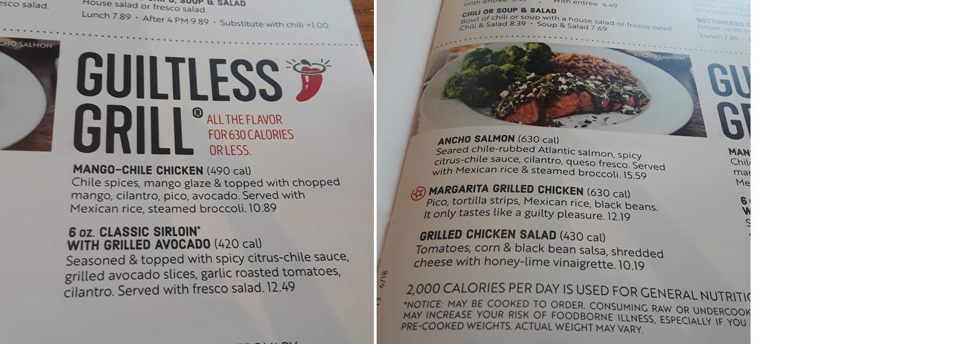Chili's Grill & Bar Menu