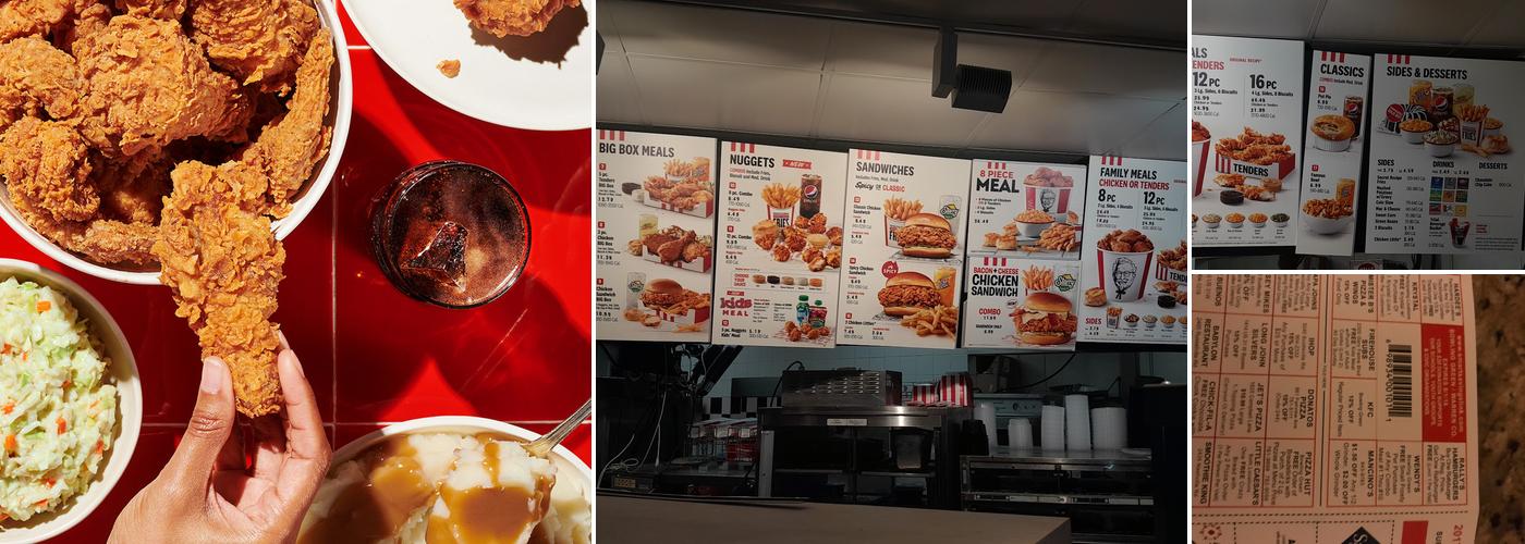 KFC Menu