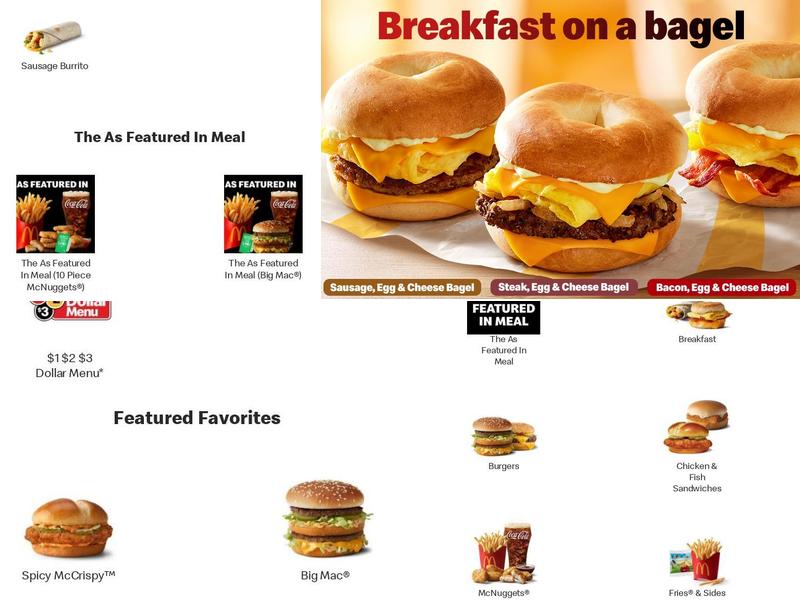 McDonald's Menu