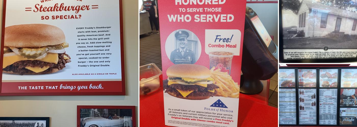 Freddy's Frozen Custard & Steakburgers Menu