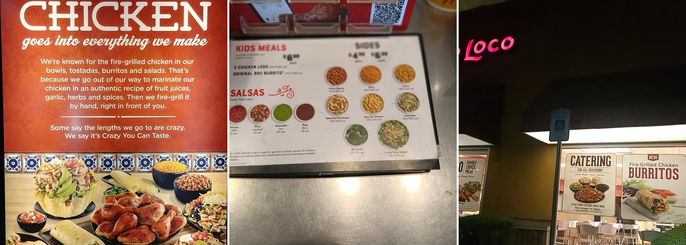 El Pollo Loco Menu