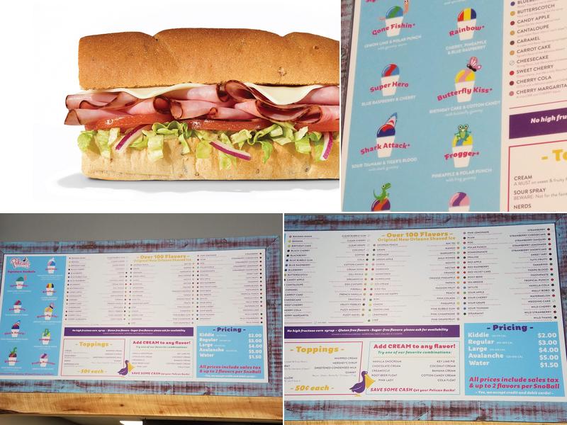 Subway Menu