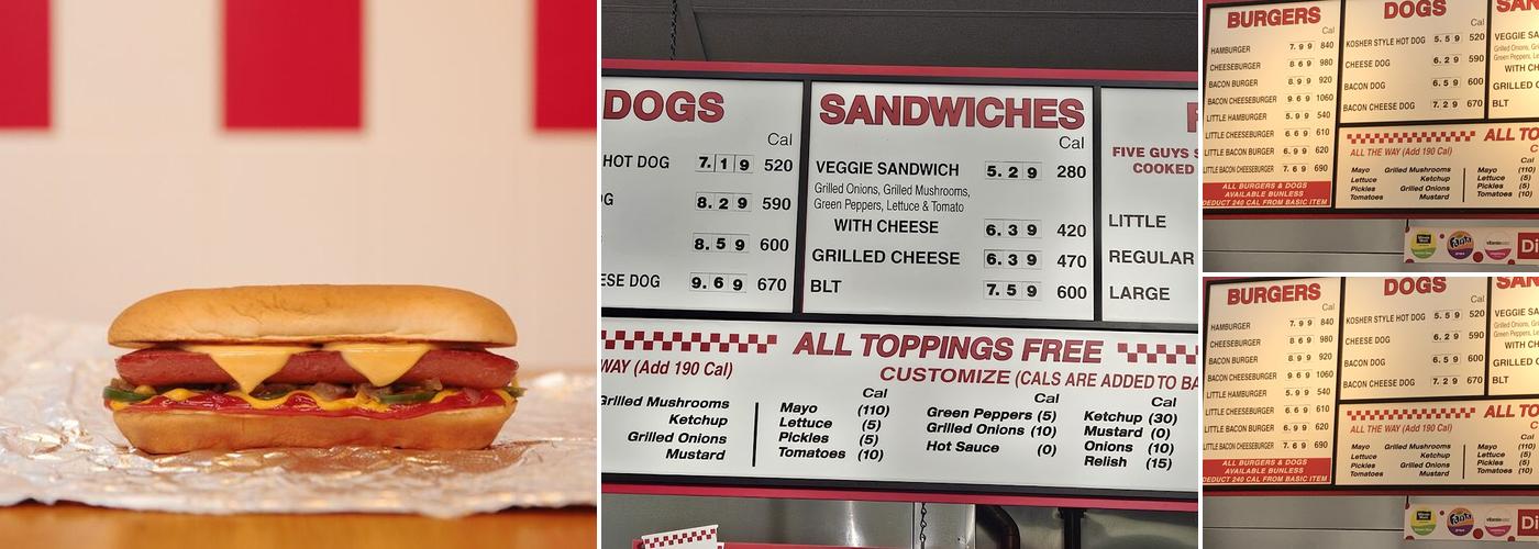 Five Guys Menu