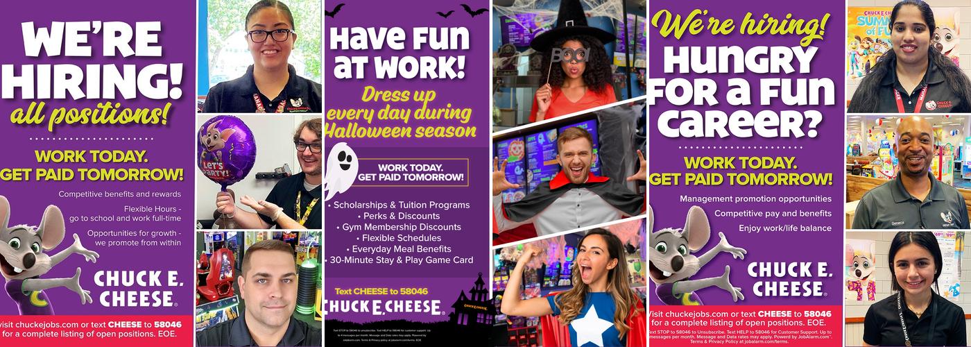 Chuck E. Cheese Menu