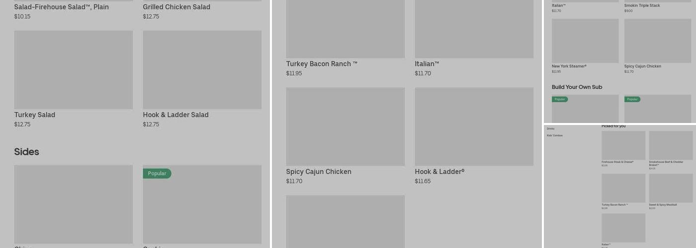 Firehouse Subs Bowling Green Menu