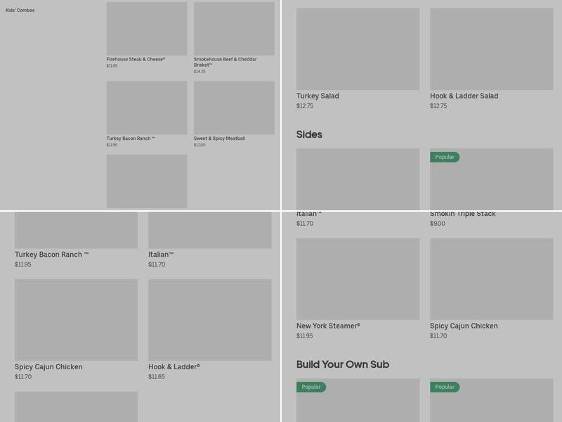 Firehouse Subs Bowling Green Menu