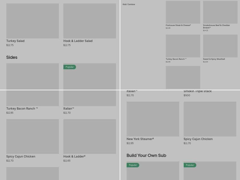 Firehouse Subs Bowling Green Menu