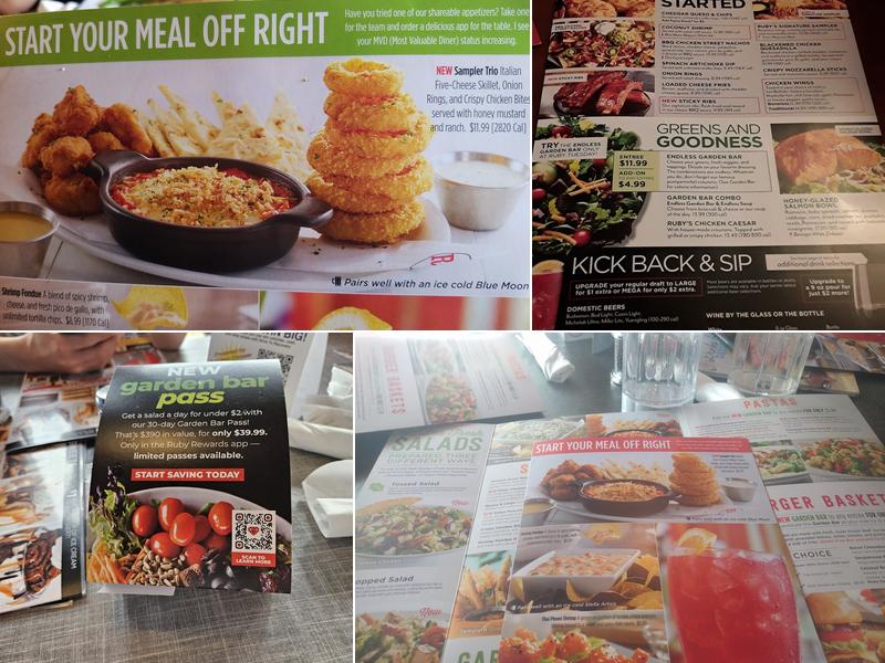 Ruby Tuesday Menu