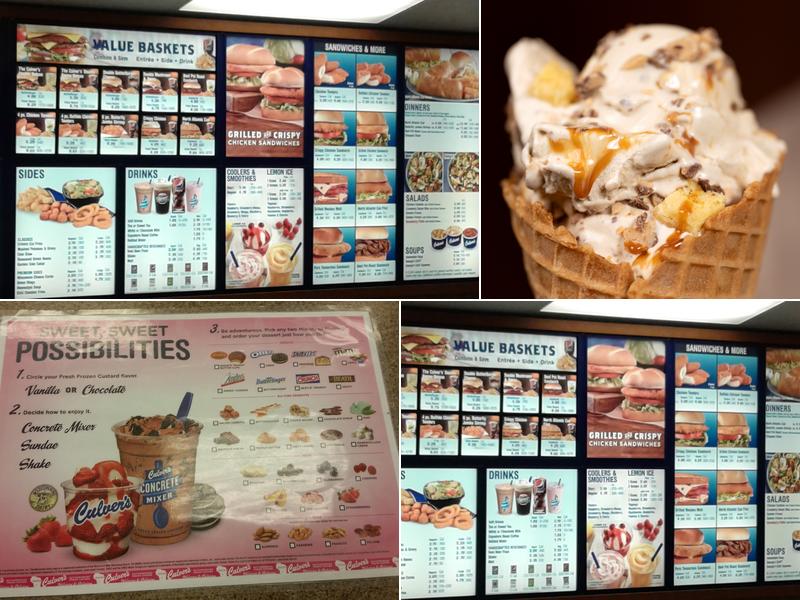 Culver’s Menu