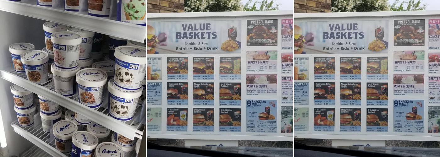 Culver’s Menu
