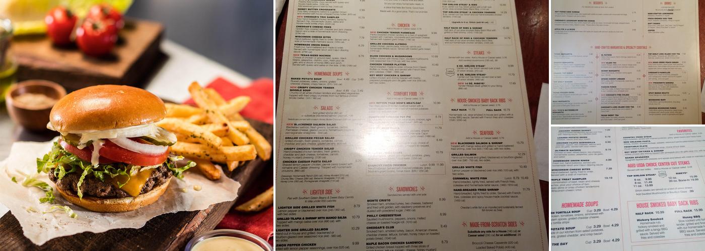 Cheddar's Scratch Kitchen Menu
