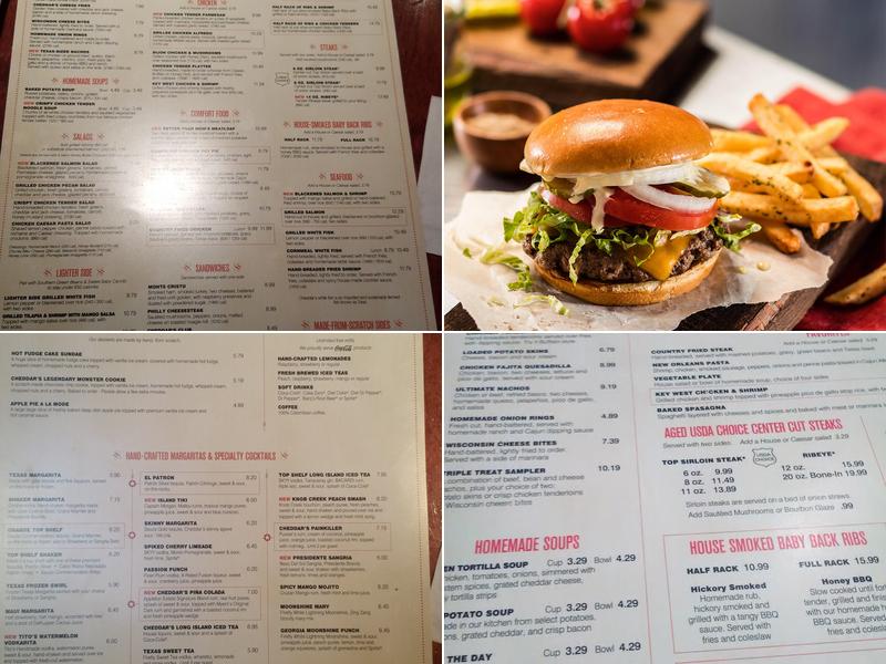 Cheddar's Scratch Kitchen Menu