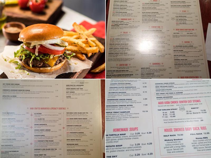 Cheddar's Scratch Kitchen Menu