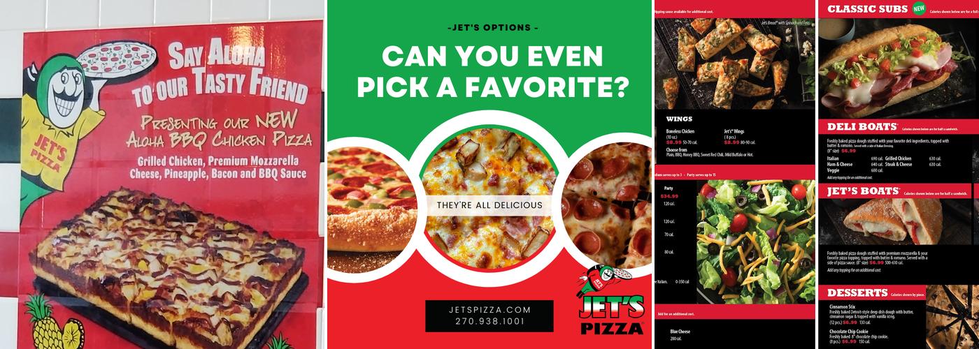 Jet's Pizza Menu