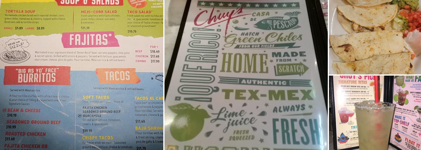 Chuy's Menu