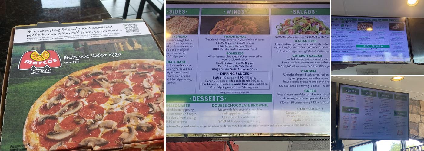 Marco's Pizza Menu