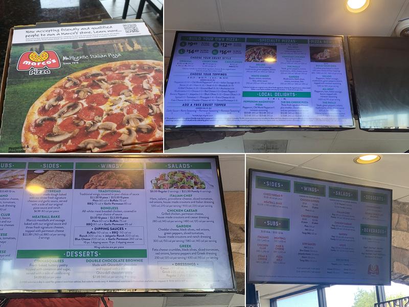 Marco's Pizza Menu