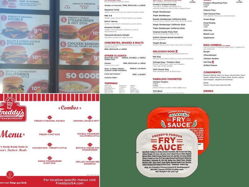 Freddy's Frozen Custard & Steakburgers Menu