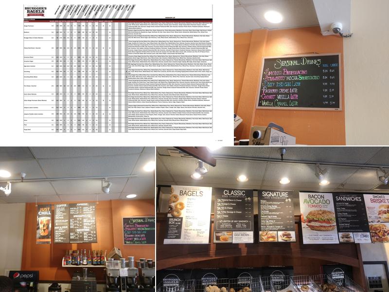 Bruegger's Bagels Menu