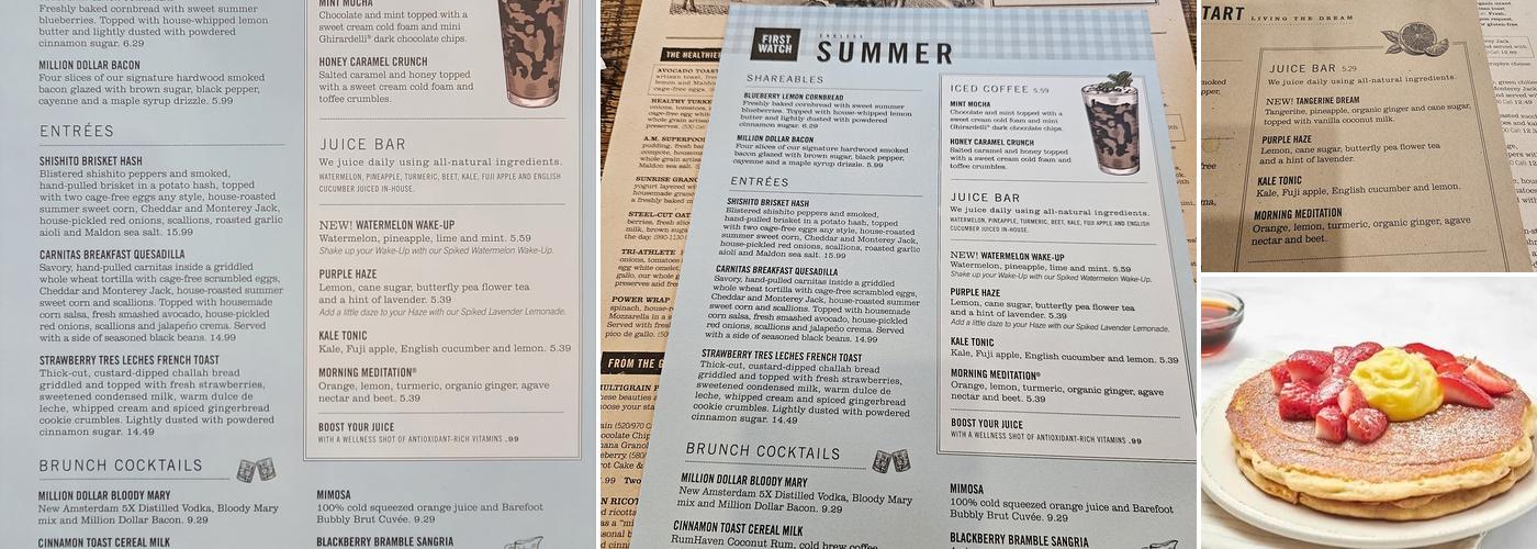First Watch Menu