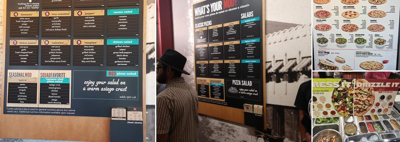 MOD Pizza Menu
