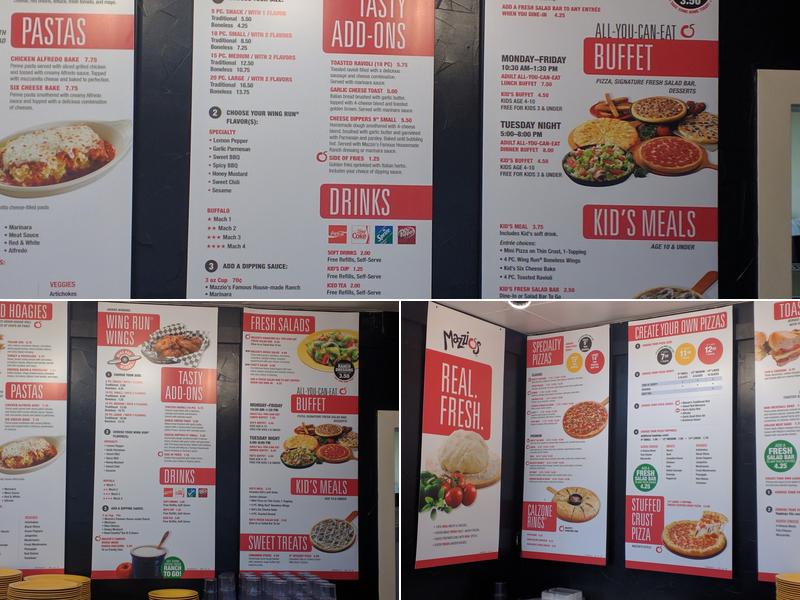 Mazzio’s Pizza & Wings Menu