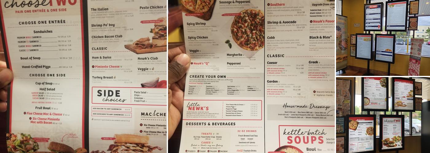 Newk's Eatery Menu