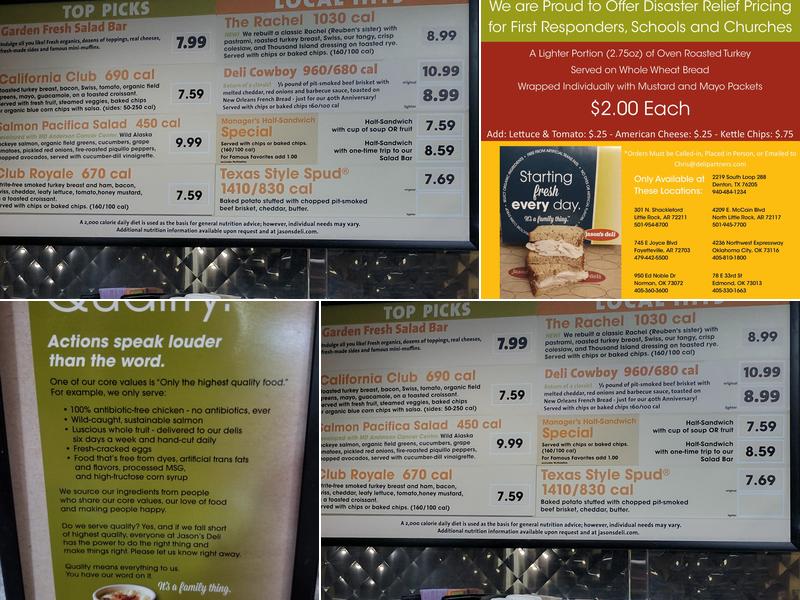 Jason's Deli Menu