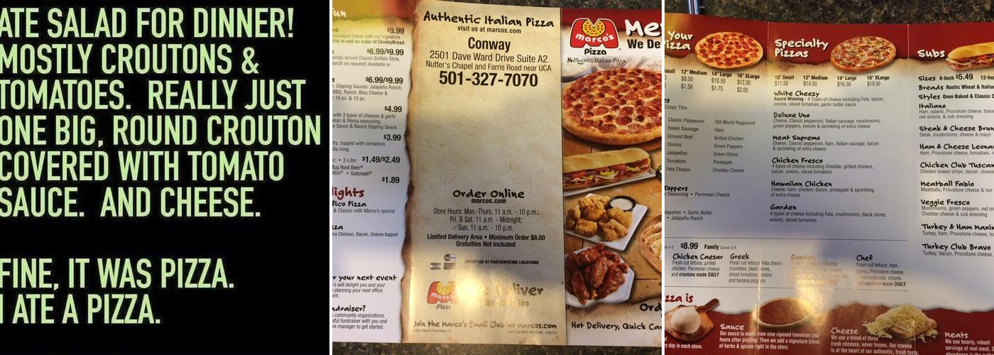 Marco's Pizza Menu