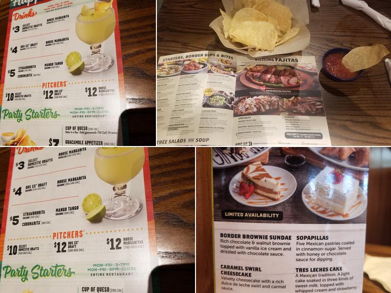 On The Border Mexican Grill & Cantina Menu
