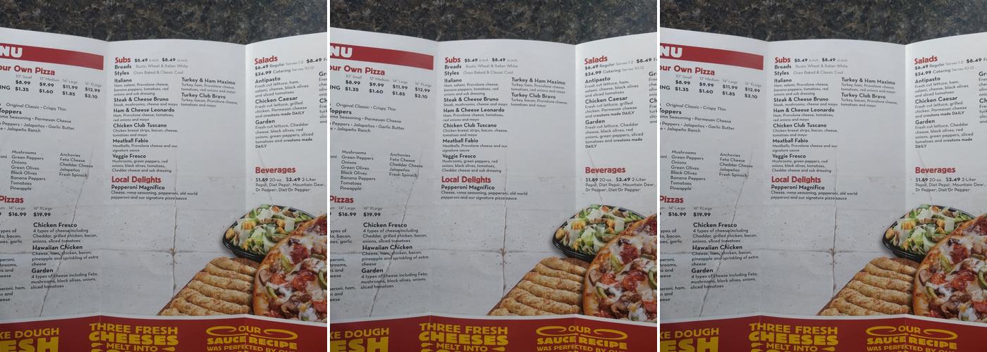 Marco's Pizza Menu