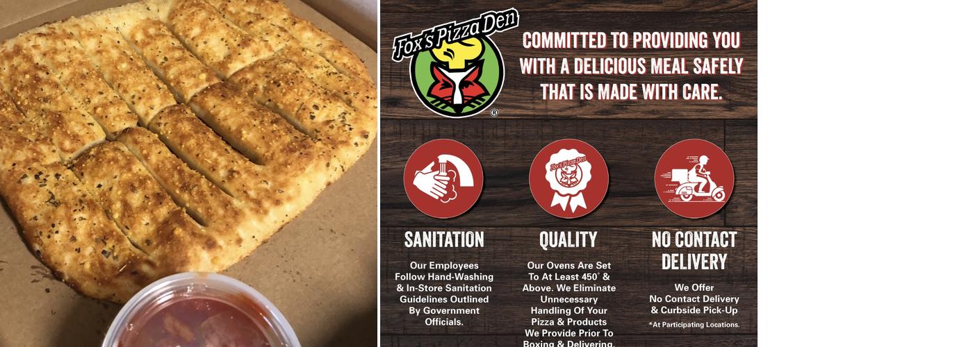 Fox's Pizza Den Menu