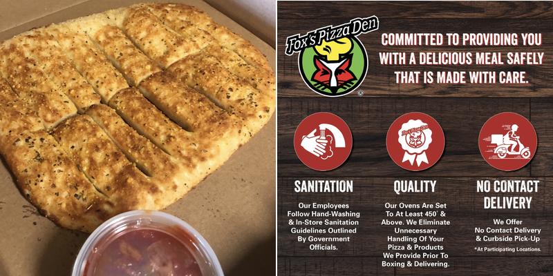 Fox's Pizza Den Menu