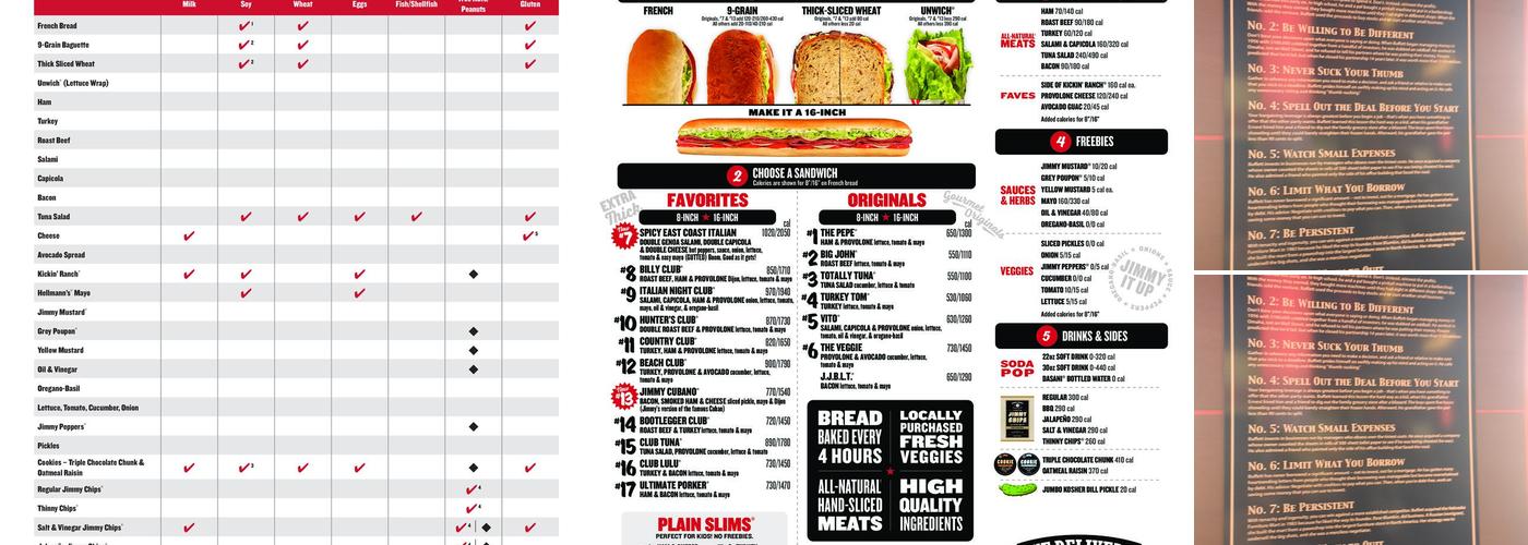 Jimmy John's Menu