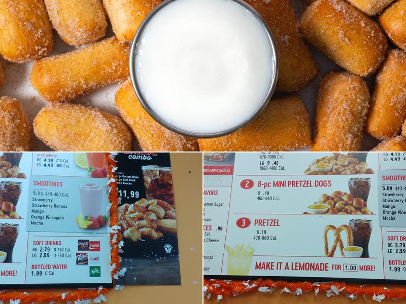 Pretzelmaker Menu