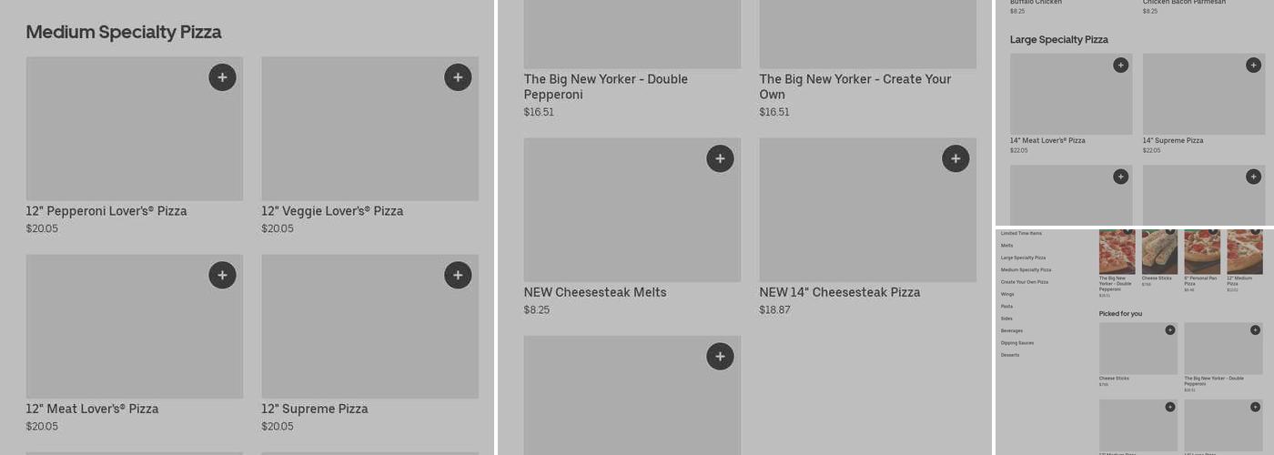 Pizza Hut Menu