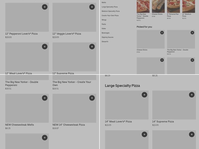 Pizza Hut Menu