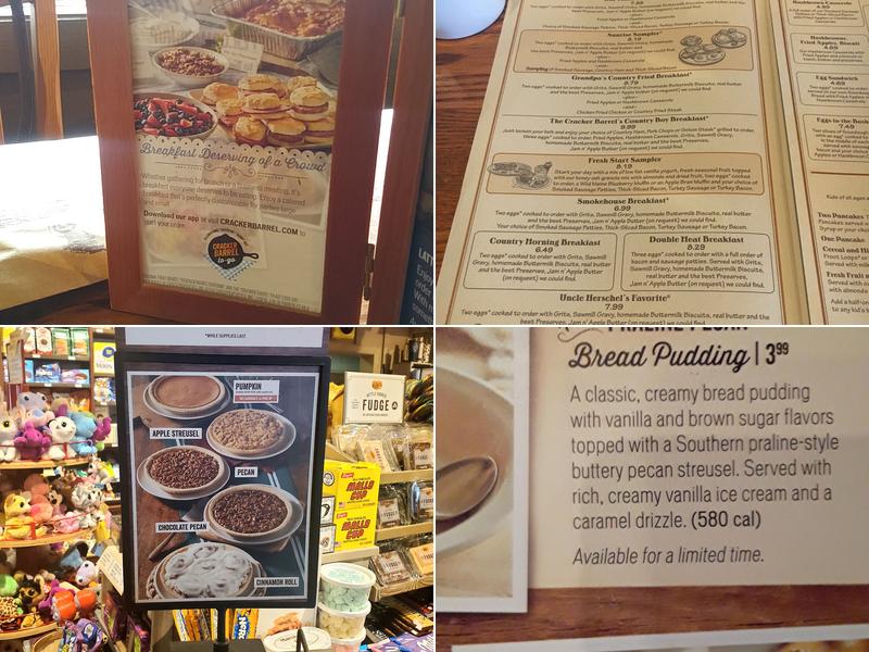 Cracker Barrel Old Country Store Menu