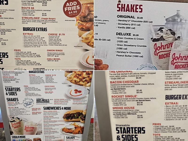 Johnny Rockets Menu