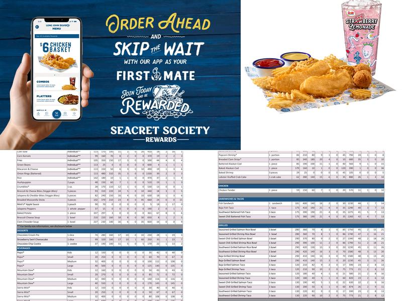 Long John Silver's Menu