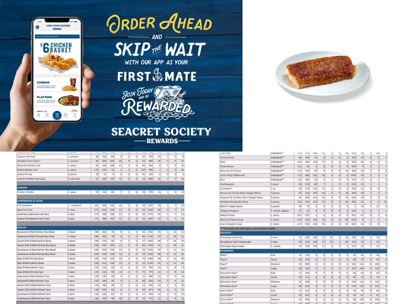 Long John Silver's Menu