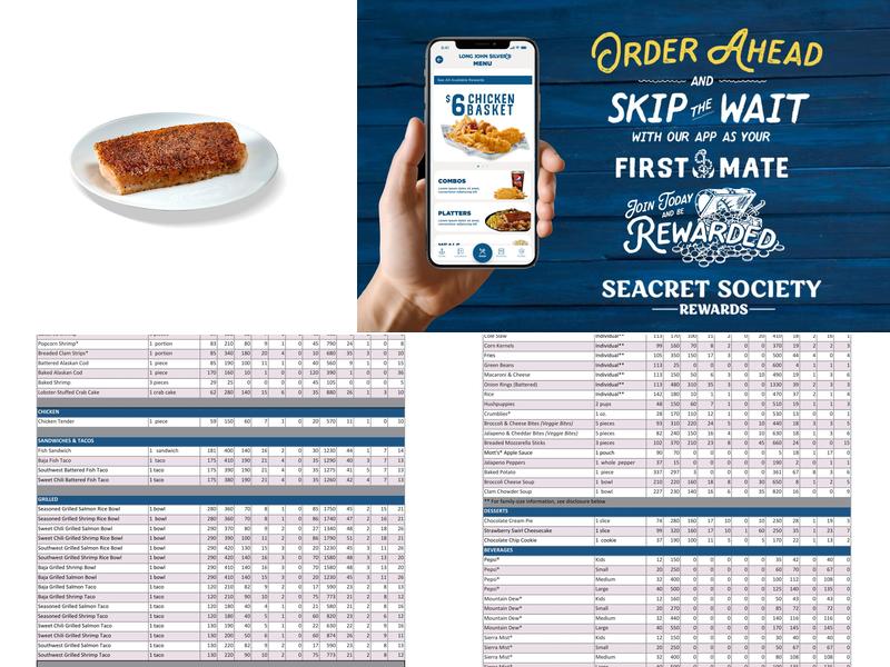 Long John Silver's Menu