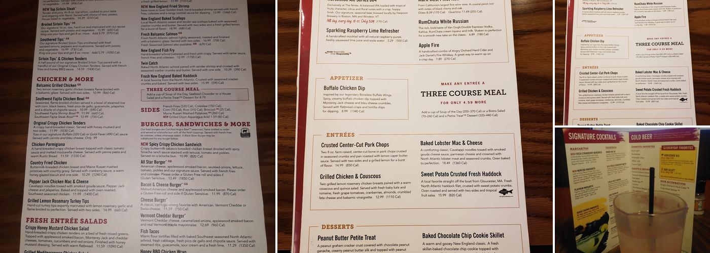 99 Restaurants Menu