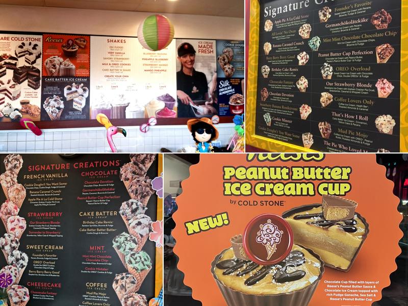 Cold Stone Creamery Menu