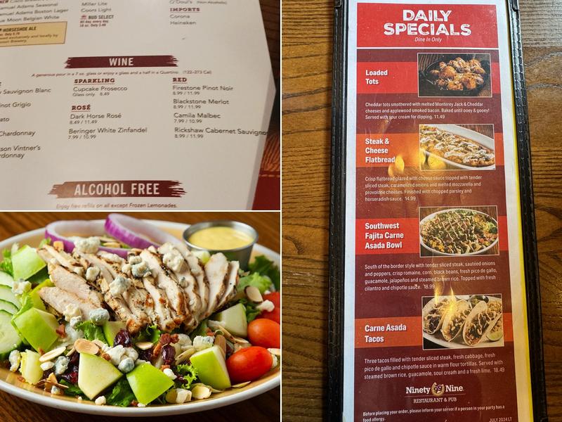 99 Restaurants Menu