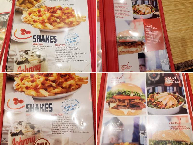 Johnny Rockets Menu