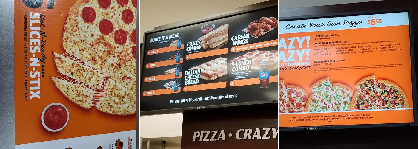 Little Caesars Pizza Menu