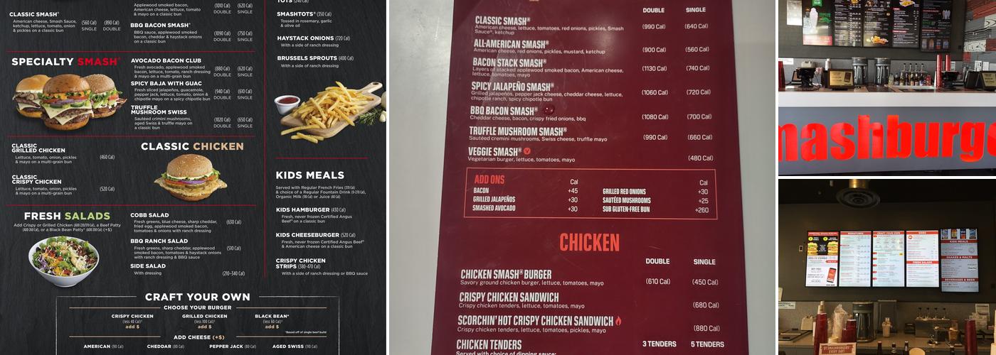 Smashburger Menu