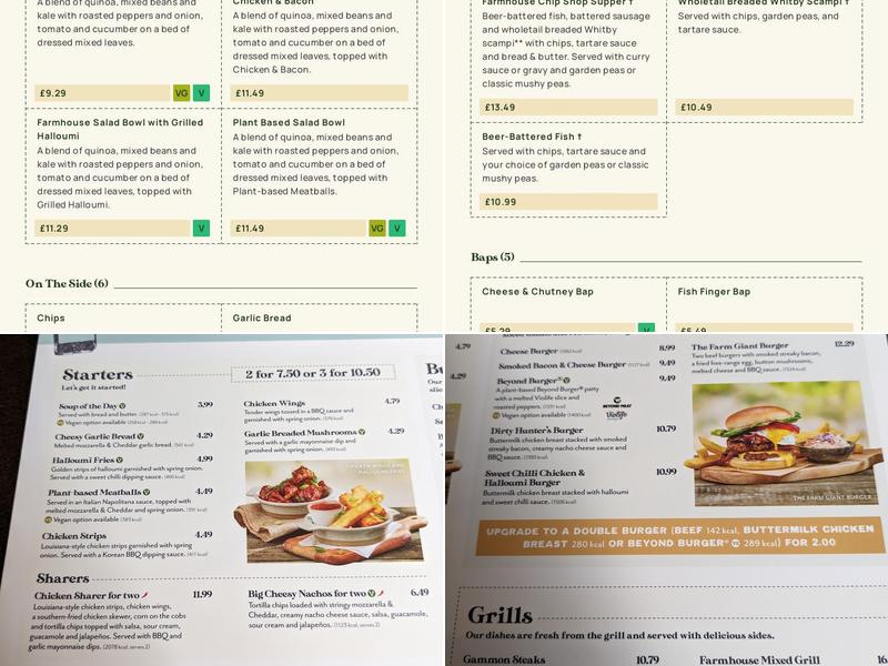 Rookery Wood Farm Menu